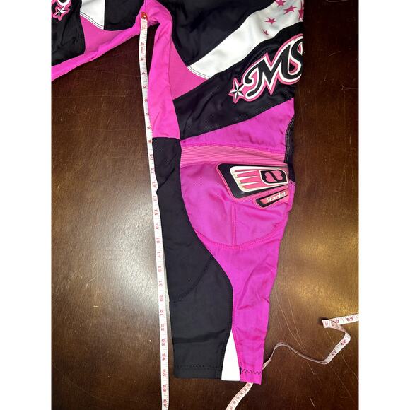 Y2K Pink Motocross ATV MSR Starlet Pants Racing Performance Gear Womens Size 7/8 - Picture 10 of 14